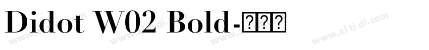 Didot W02 Bold字体转换